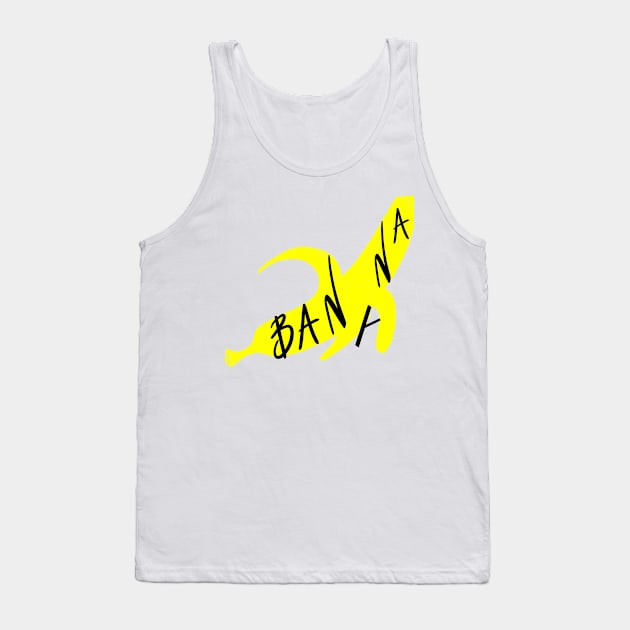 Banana tshirt design Tank Top by damieloww